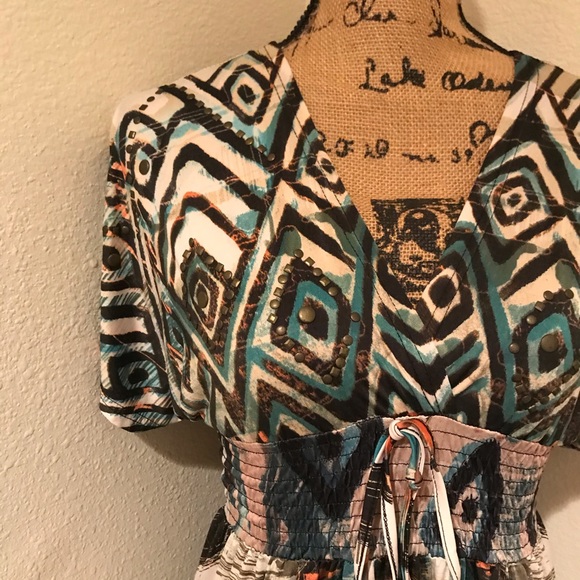 Urban Mangoz Short Sleeve Tunic Dress Top - Small - Picture 2 of 15